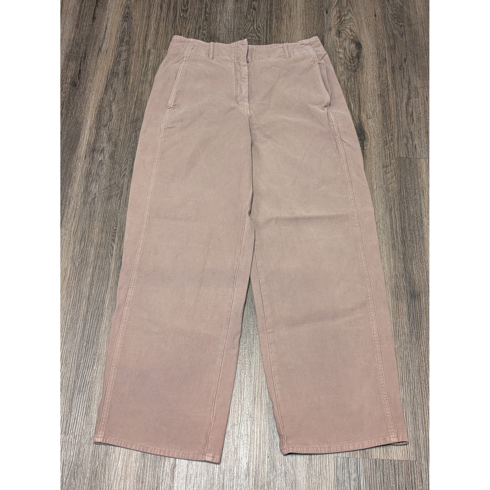 Wilfred Free Aritzia Wide Leg Cropped Trousers Womens 12‎ Mauve High Rise Pants